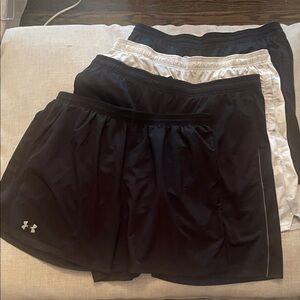 Under Armour Men’s Athletic Shorts XXL 3 Black and White and Grey Camo.